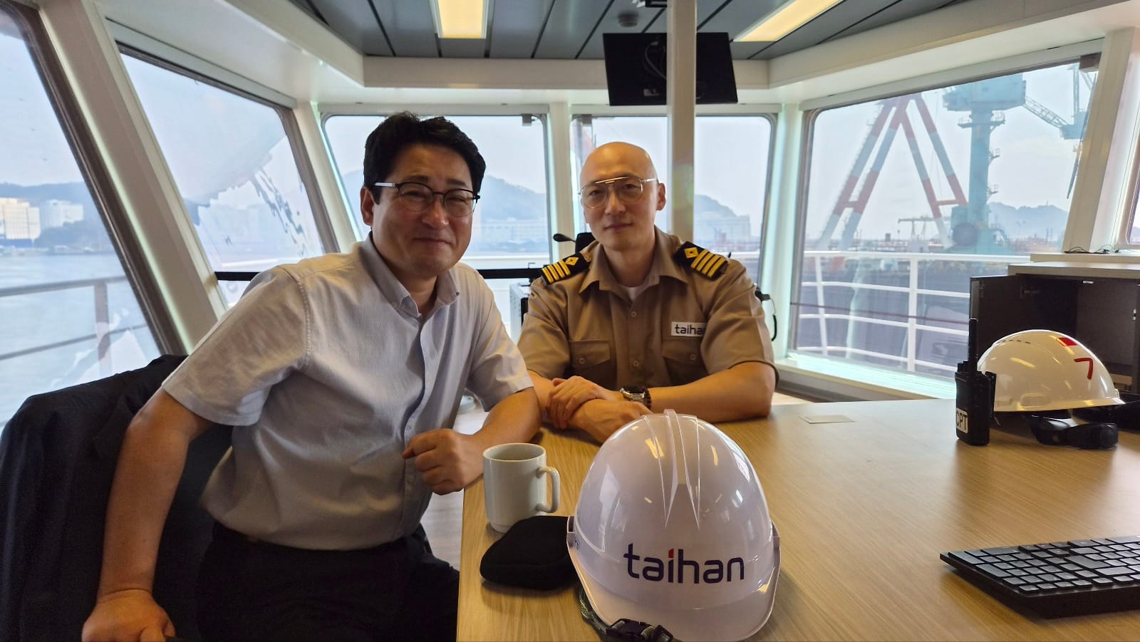 教え子、イ船長が乗り組む船、Skandi Connectorを訪ねて